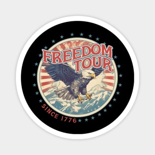 Freedom Tour Eagle 4th of July America Magnet